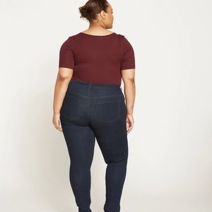 NWT Universal Standard Seine Mid-rise Skinny Jeans 27" Dark Indigo size 12